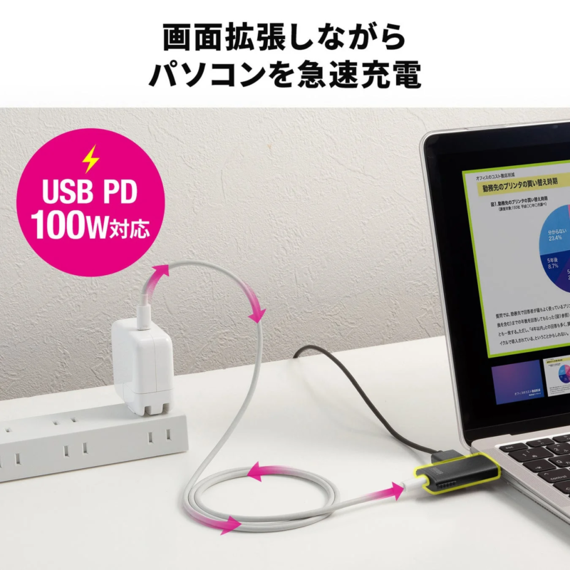 レシーバーへの給電イメージ