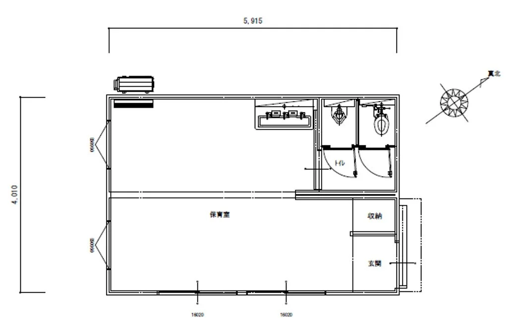 保育所の間取り図