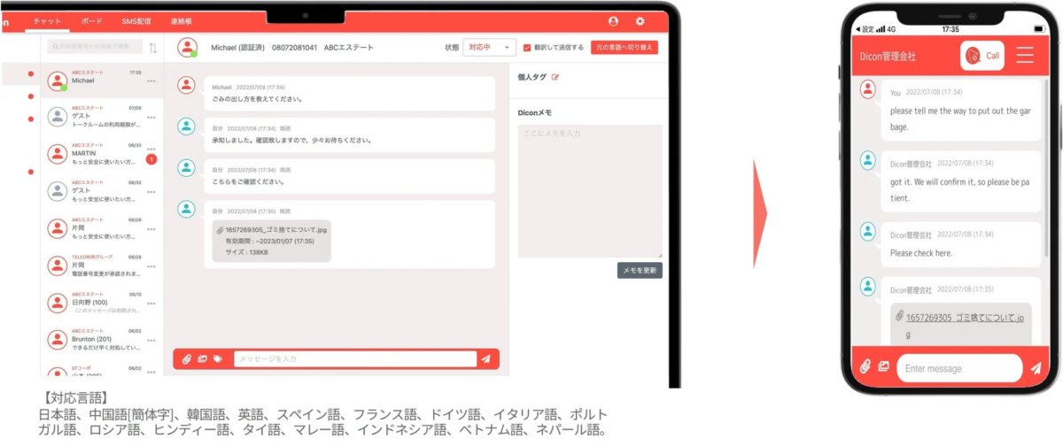 Diconチャットボード