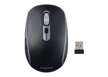 ブラックのマウスとレシーバー