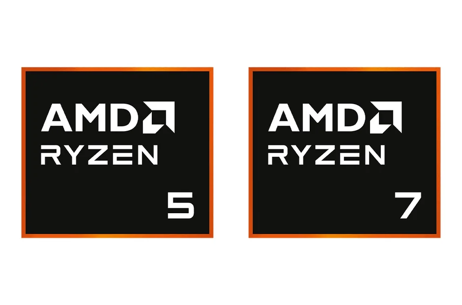 AMD RYZEN 5 AMD RYZEN 7 - CPUロゴ