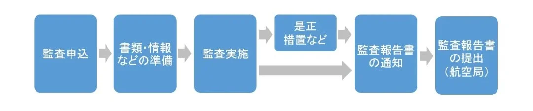 監査プロセスを示すフローチャート