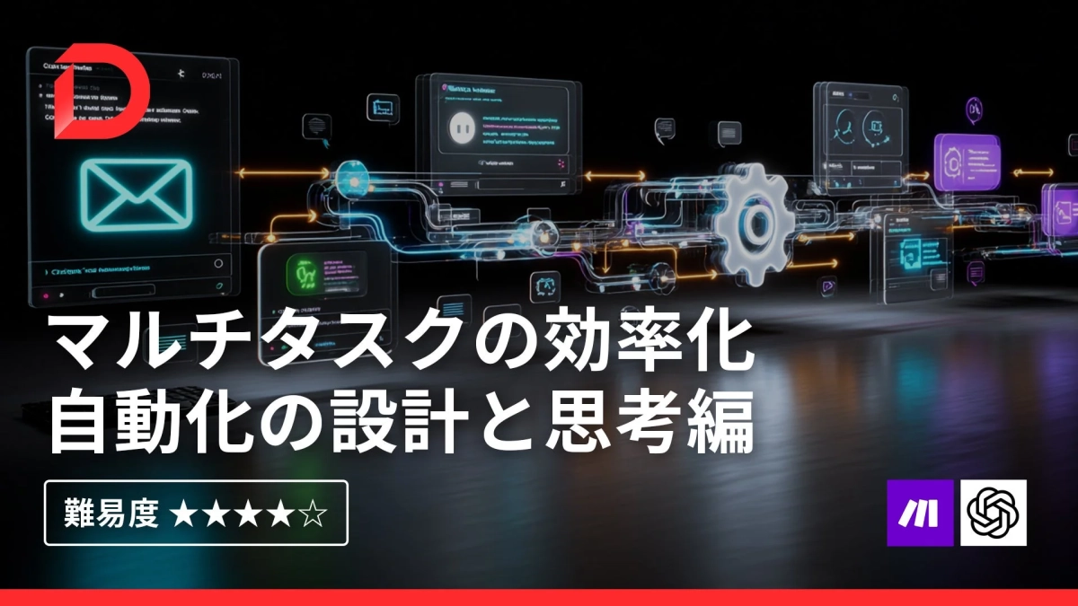 マルチタスクの効率化 自動化の設計と思考編