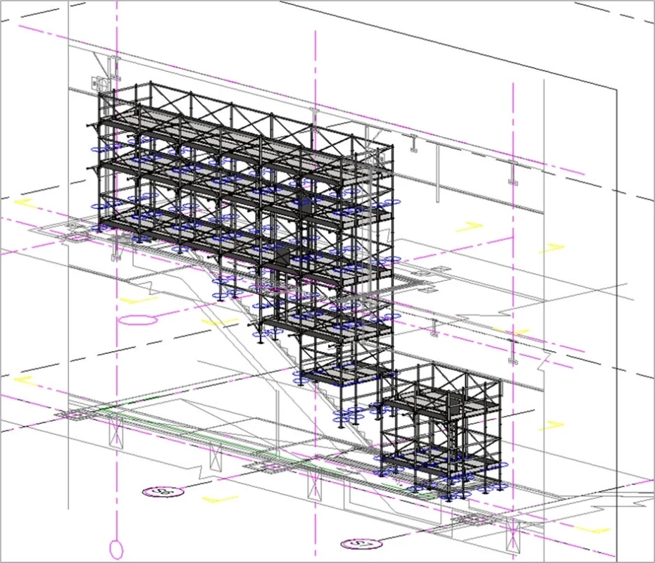 足場の3Dモデル