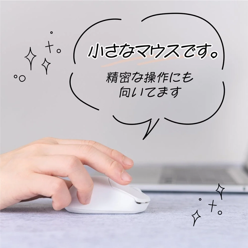小さなマウスです。精密な操作にも向いてます