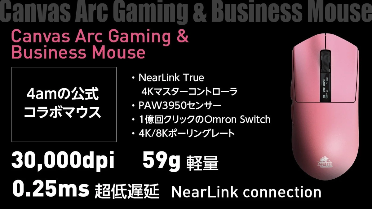 Canvas Arc Gaming & Business Mouseの詳細
