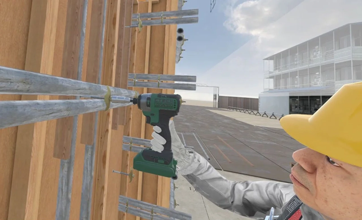 VRシミュレーションでの工具使用