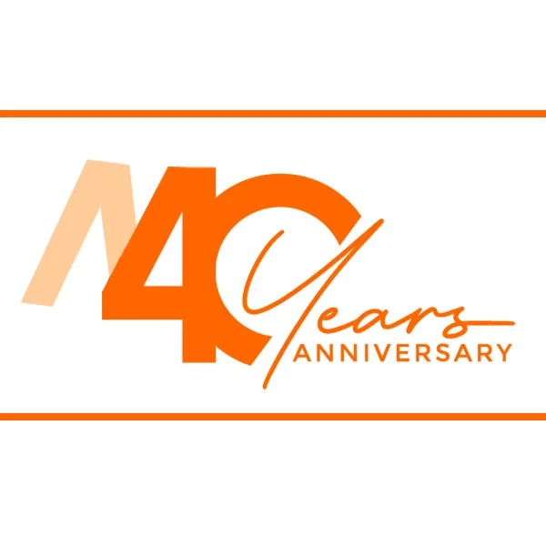 40 Years ANNIVERSARY ロゴ