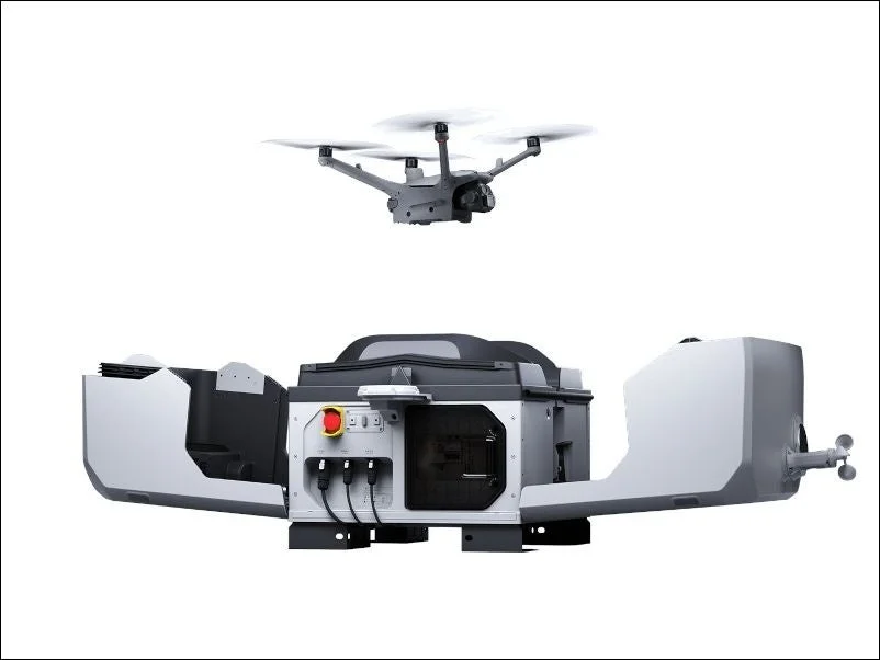 ドローン、無人航空機、ドローンポート、ドローンステーション、自動離着陸、充電ステーション、ロボット、テクノロジー、航空、自動化、インフラ