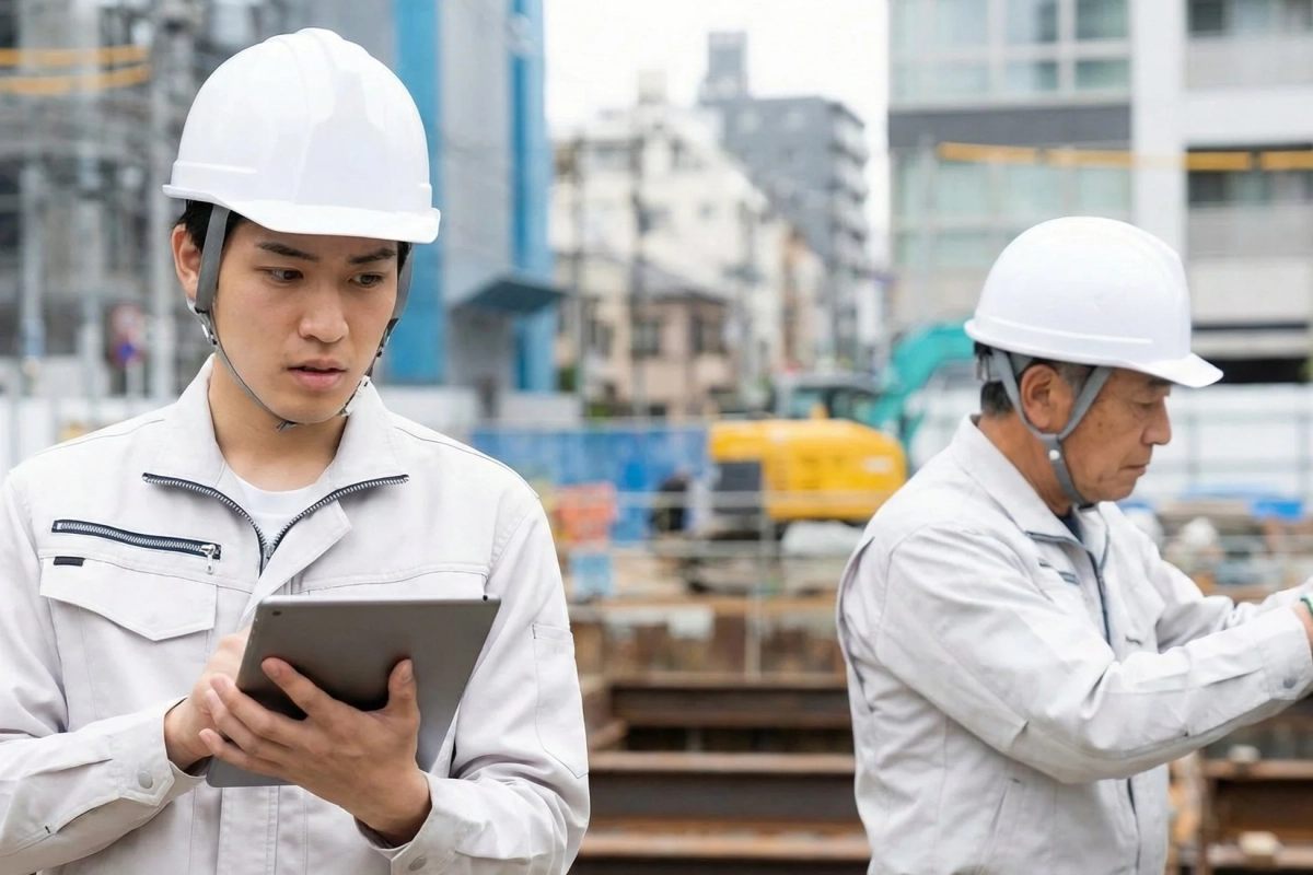 建設現場の作業員