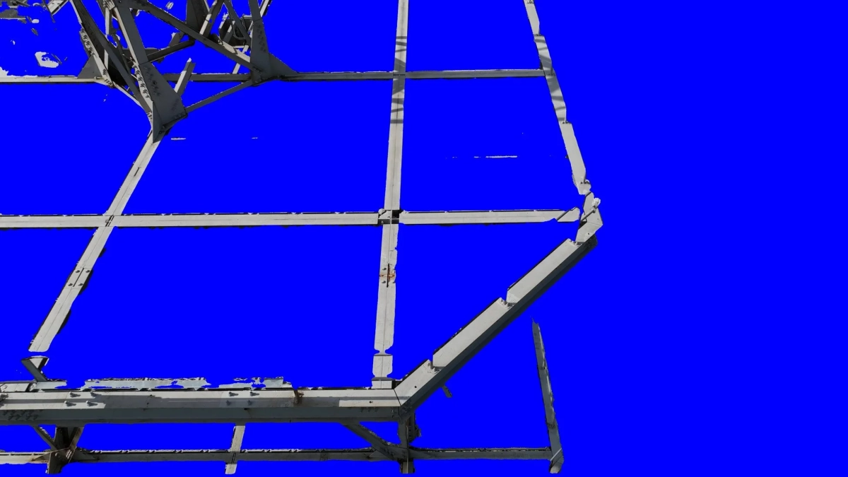 鉄塔部材の検出例