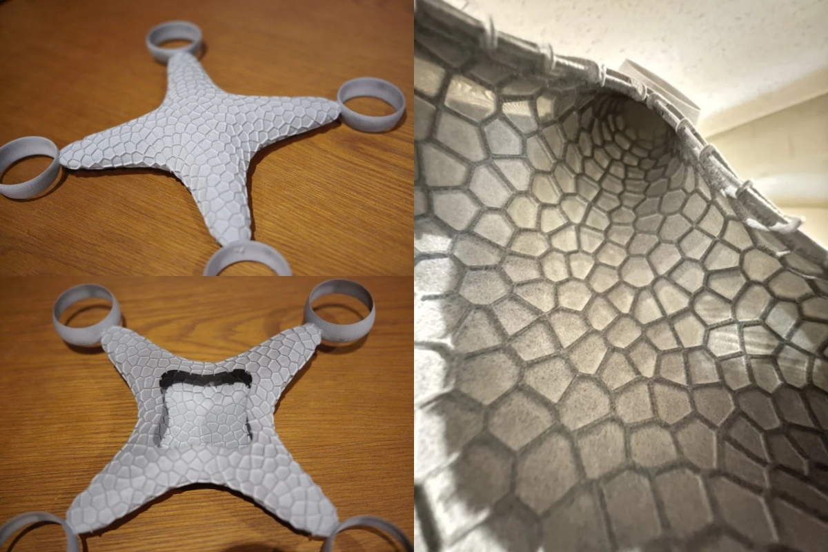 ハニカム構造の3Dプリントプロトタイプ