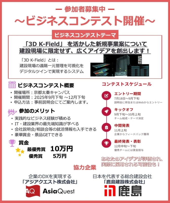 ビジネスコンテスト開催告知