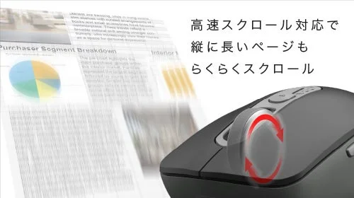 高速スクロールで効率的なマウス操作