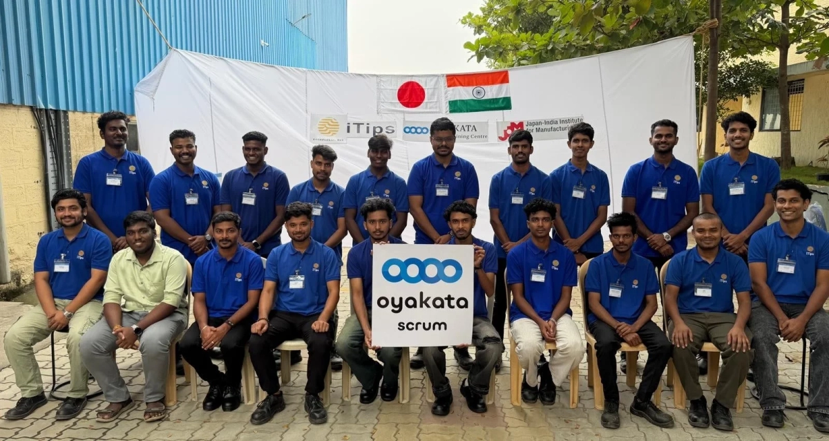 日印協力による研修の様子