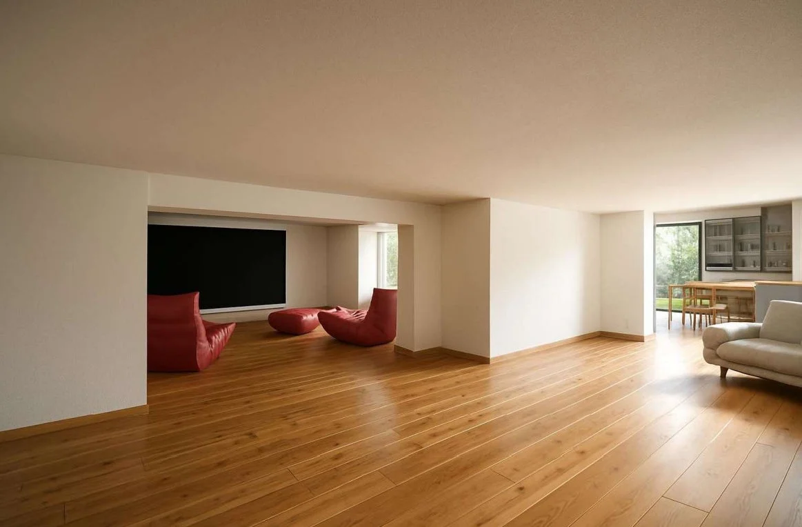 広々としたモダンなリビングルーム