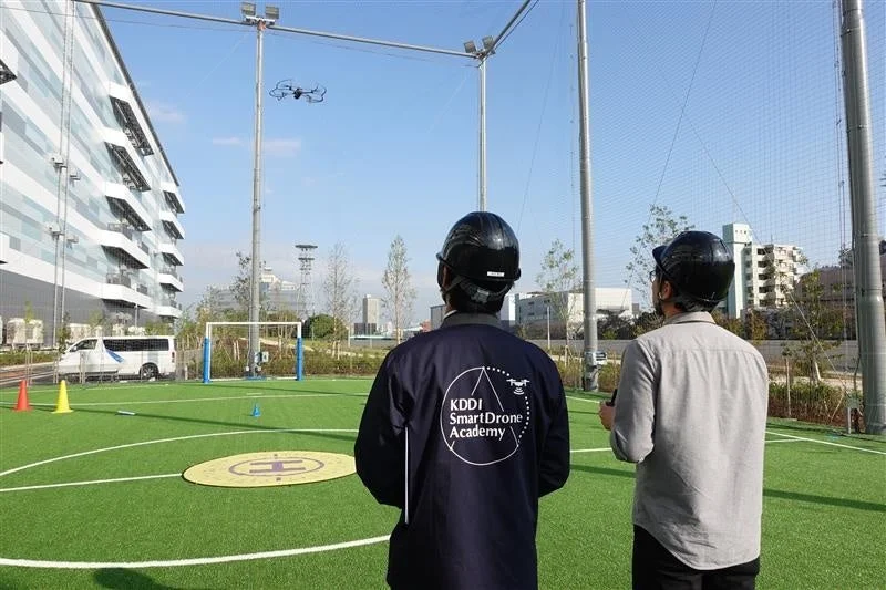 ドローン飛行訓練の様子