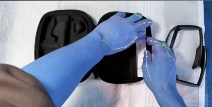 AIスマートグラスの実機デモ