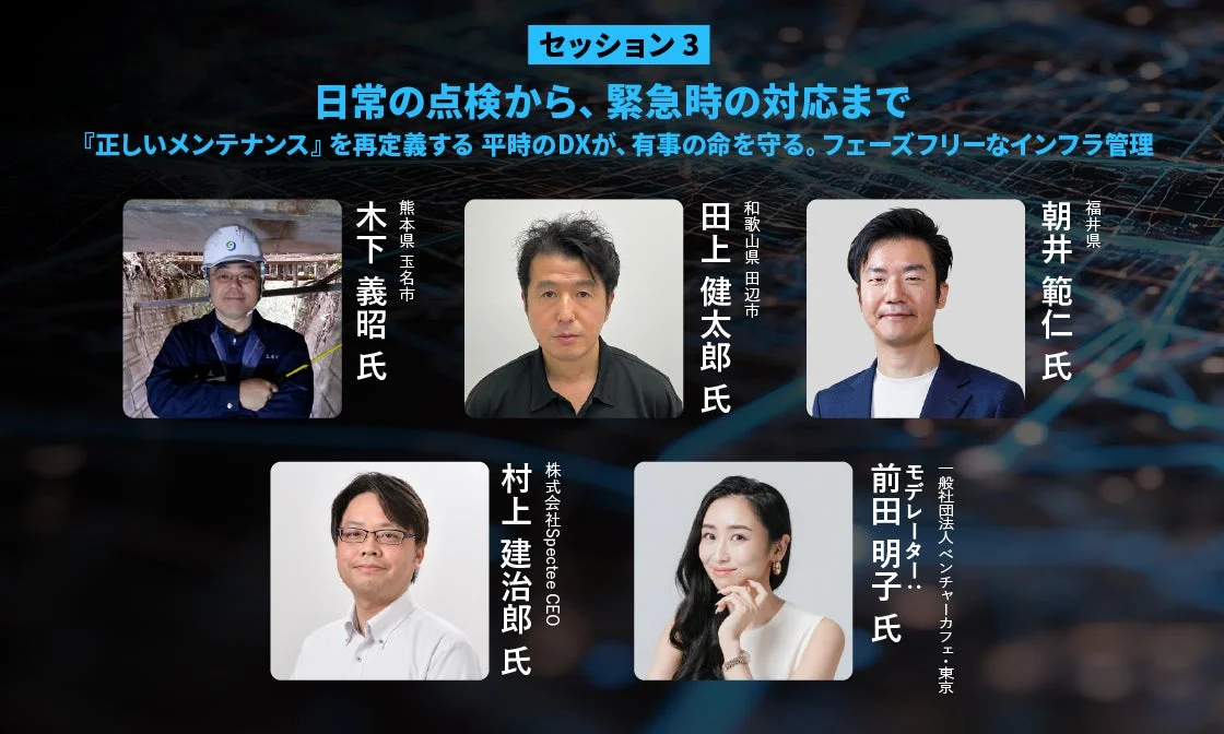 セッション3の登壇者紹介スライド