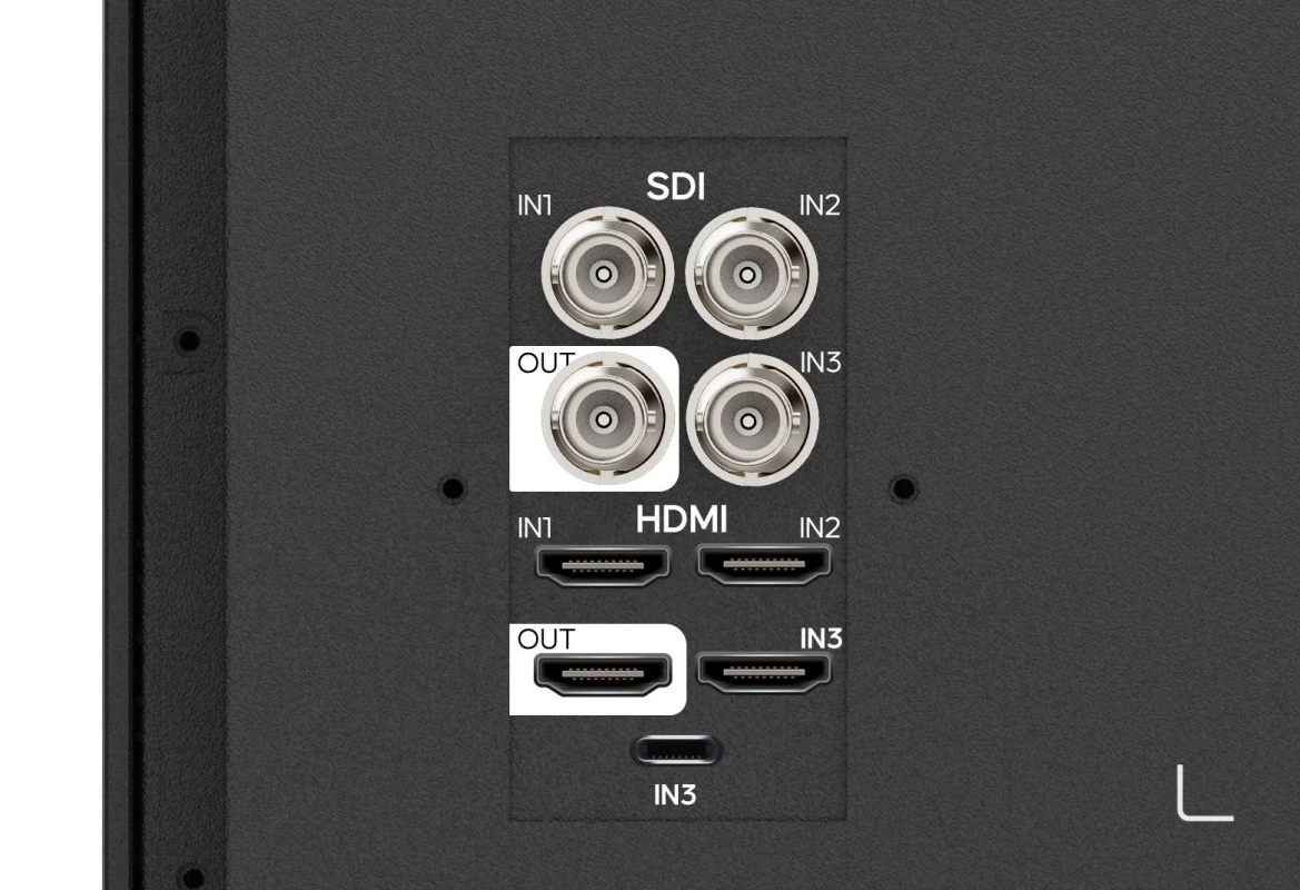 SDIおよびHDMI入出力端子