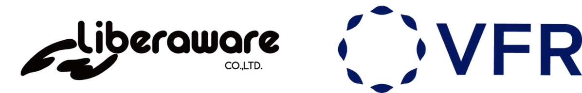 LiberawareとVFRのロゴ