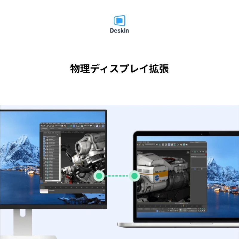 物理ディスプレイ拡張