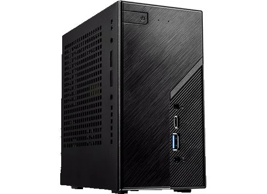 コンパクトなミニPCの斜めからの画像