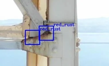 赤さびの検出例