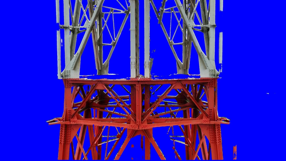 鉄塔部材の検出例