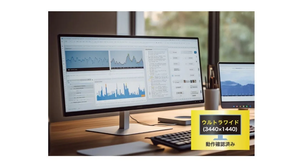 ウルトラワイドモニターUWQHD (3440x1440)での動作確認済み