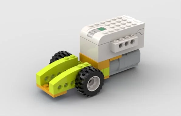 レゴブロックで組み立てられた小型の車両