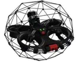 球状の保護ケージに囲まれたドローンELIOS 3