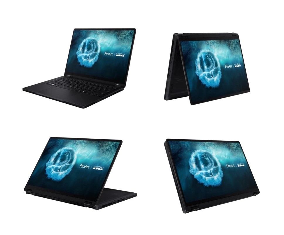 ProArt GoPro Editionの様々な角度からの製品写真