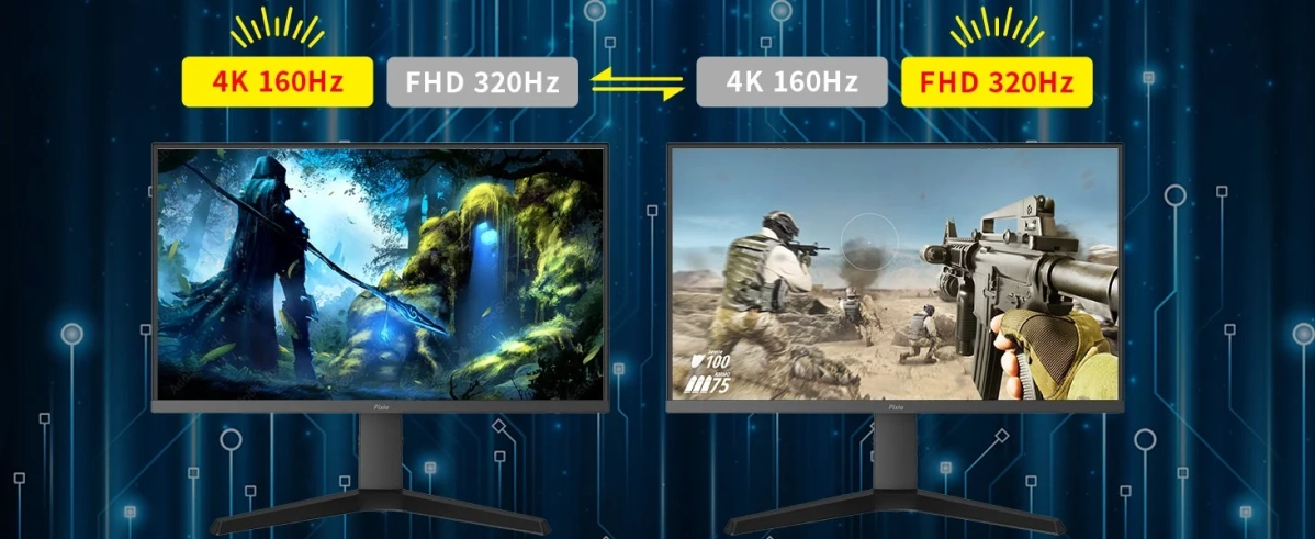 4K 160HzとFHD 320Hzの比較