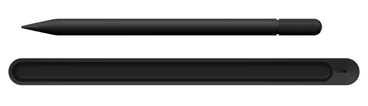 黒いデジタルスタイラスペンと充電ケース