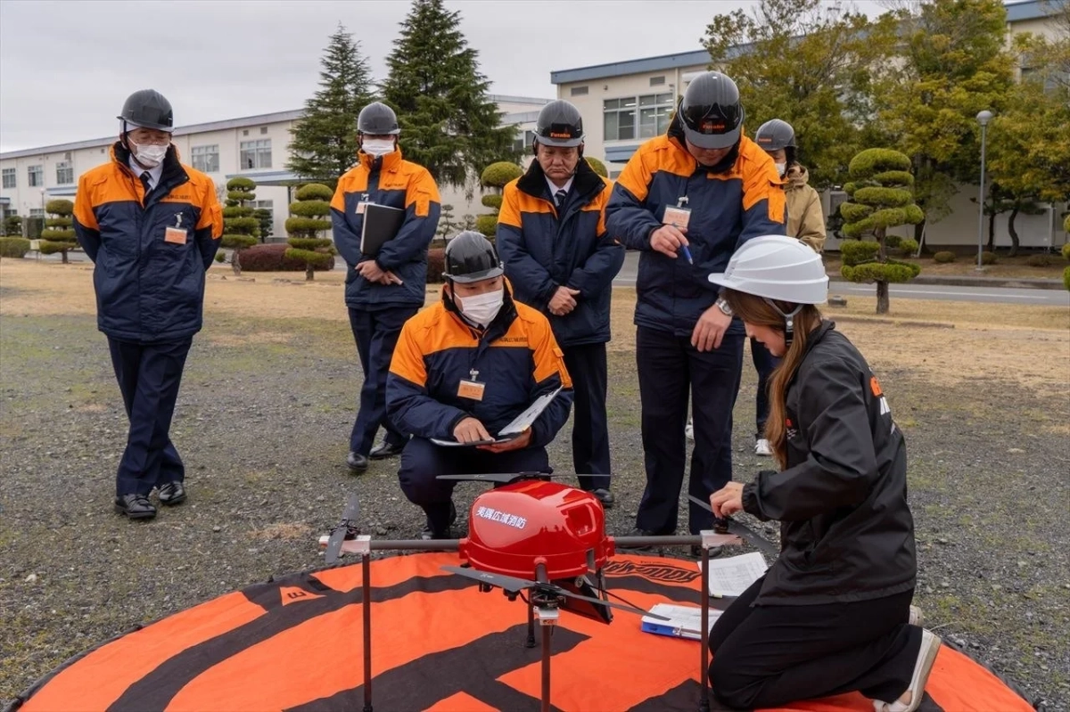 美濃加茂広域消防のドローン訓練