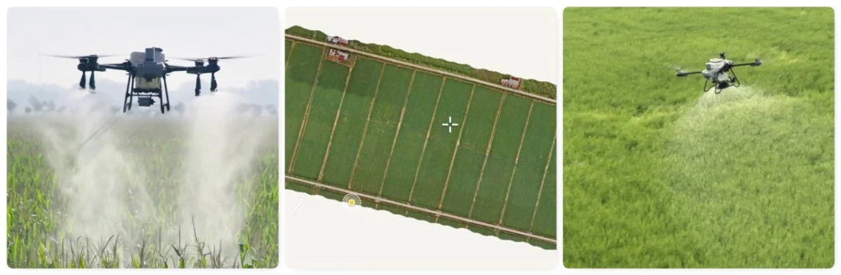 農業用ドローンによる散布