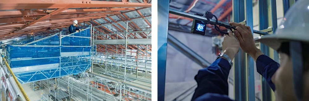 鹿島建設実証実験の様子