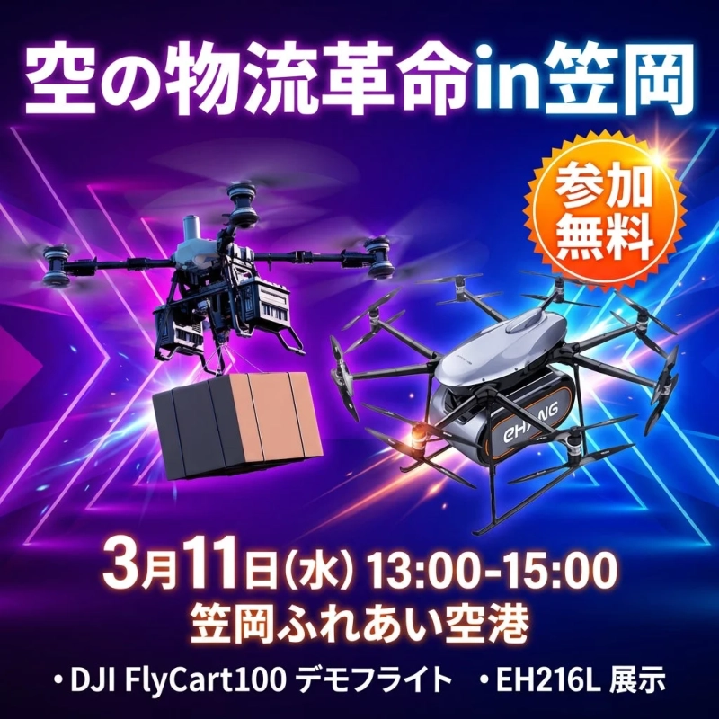 空の物流革命in笠岡 イベント告知