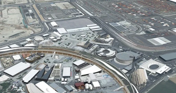 広大なエリアの3Dモデル画像