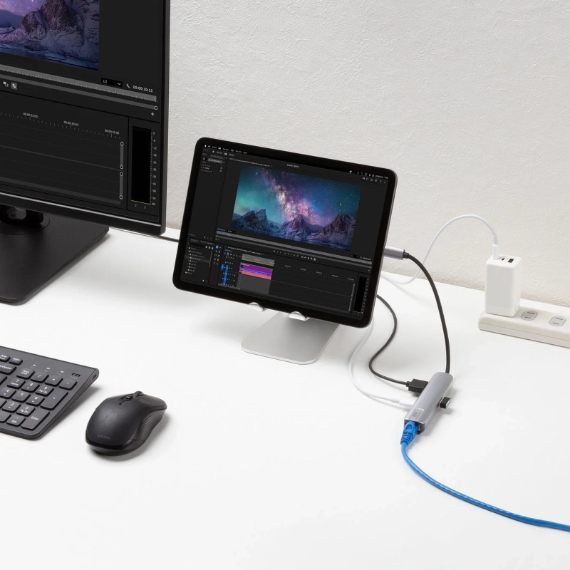 動画編集作業とハブ