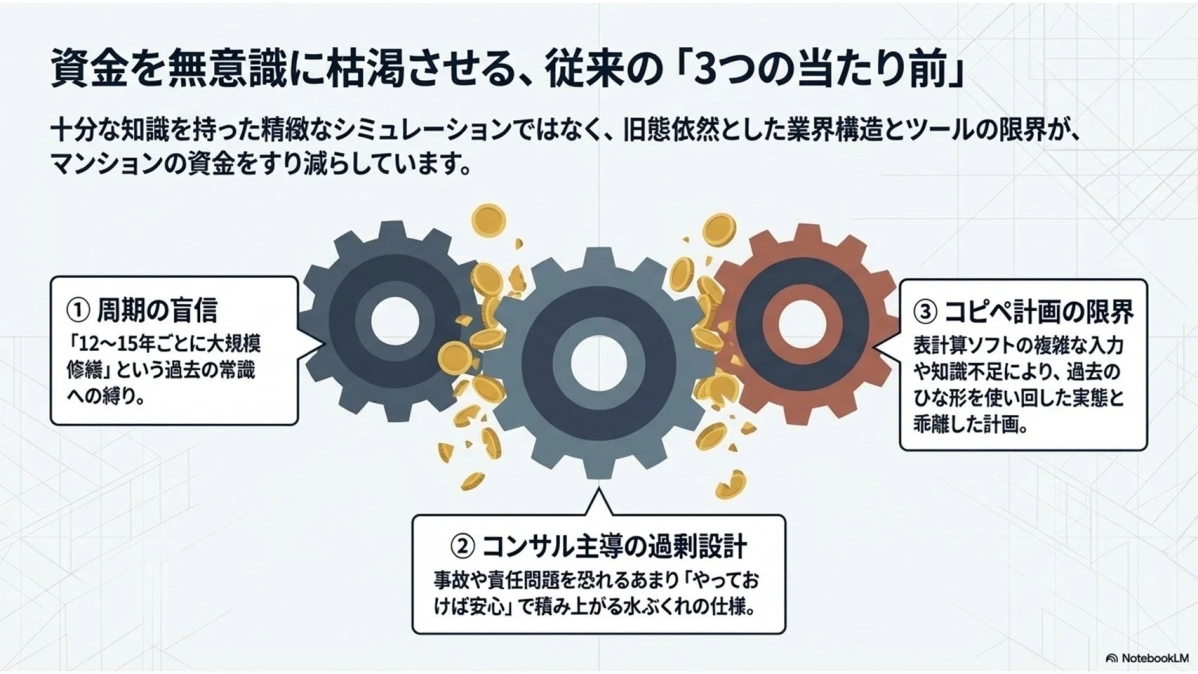 資金を無意識に枯渇させる、従来の「3つの当たり前」