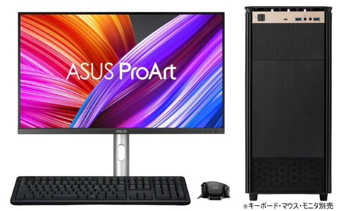ASUS ProArt モニターとPC本体