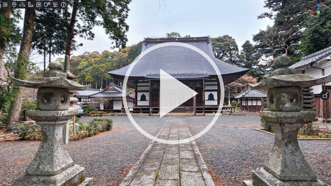 日本の寺院の風景