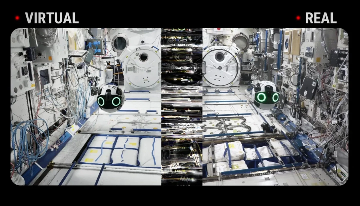 宇宙ステーション内のロボット