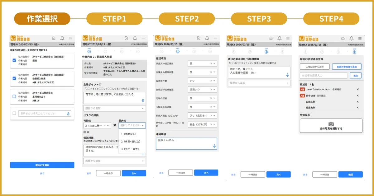 Buildee電子KY 作業手順