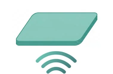 複数のRFIDタグを読み取る様子