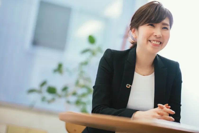 笑顔のビジネスウーマン