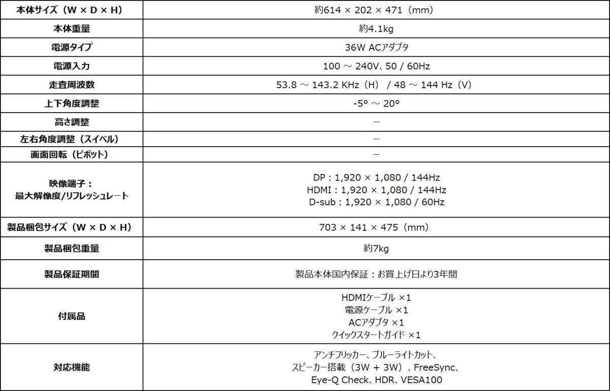 PRO MP273W E14Aの詳細スペックと機能