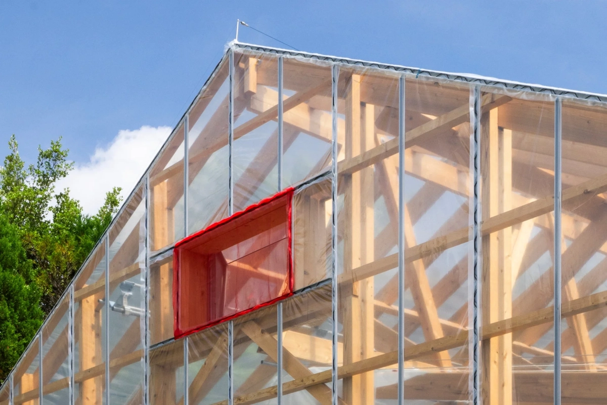 温室の側面
